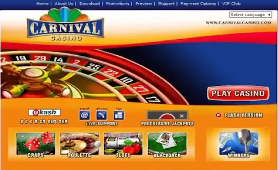 Carnival Casino Screenshot