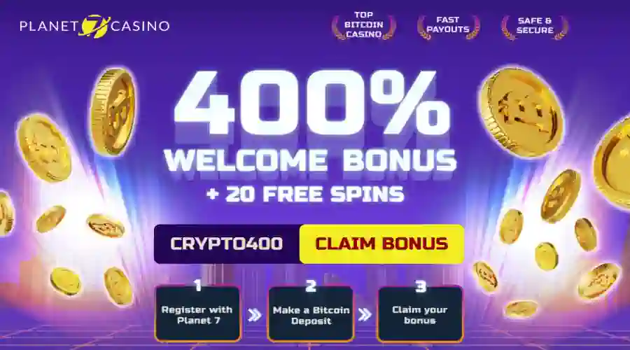 planet 7 Welcome Bonus 20 Free Spins