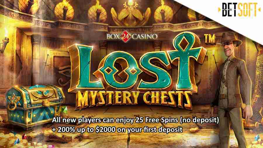 Box 24 Lost Mystery Chest Free Spins