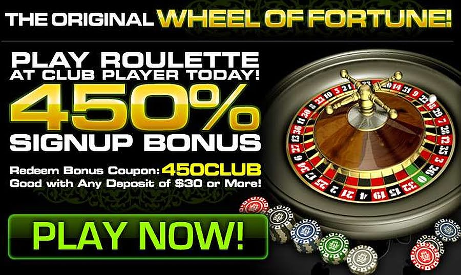 Club Player Roulette Deposit Code 450CLUB