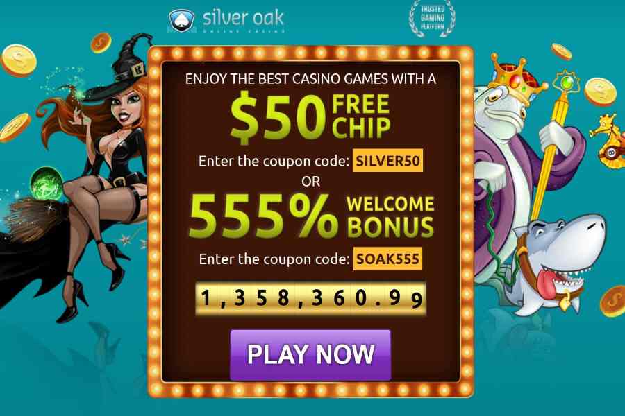 Silver Oak Casino 550% Welcome Bonus