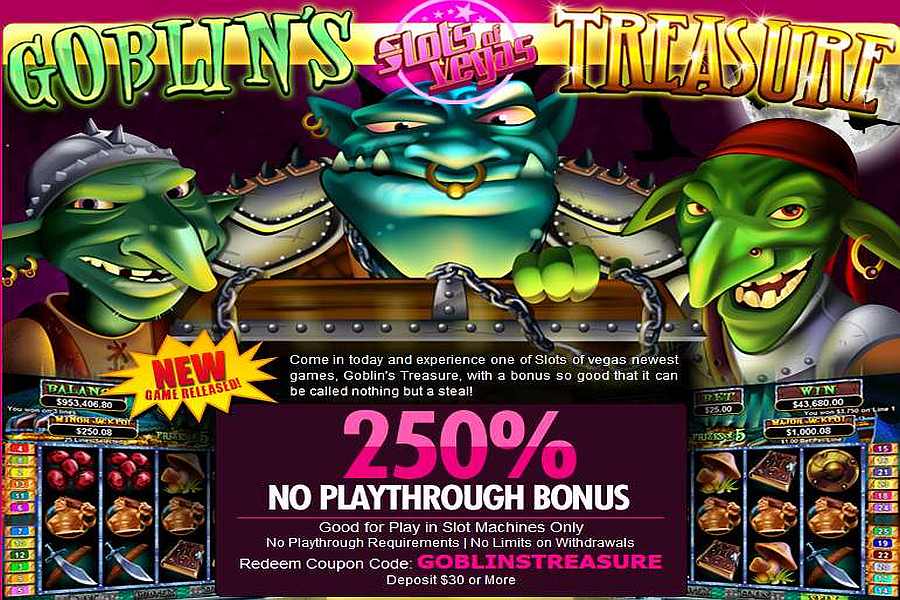 Slots of Vegas Goblin's Treasure Bonus Code