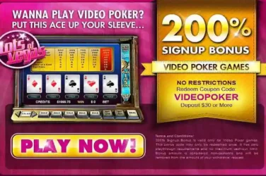 Slots of Vegas Deposit Code: VIDEOPOKER