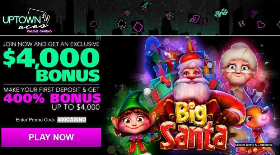 Uptown Aces Casino Big Santa Bonus