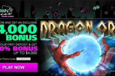 Uptown Aces Casino 400% Bonus Dragon Orb