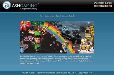 Ash Gaming Games Provider sold to playtech