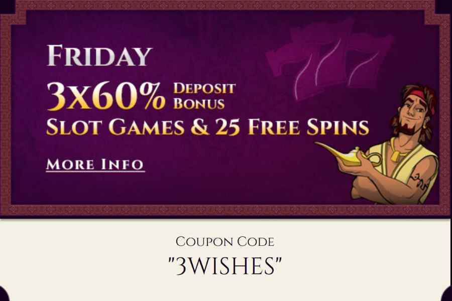 Aladdin's Gold Friday Bonus 3WISHES