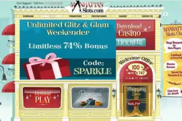 Manhattan Slots Unlimited Match Bonus