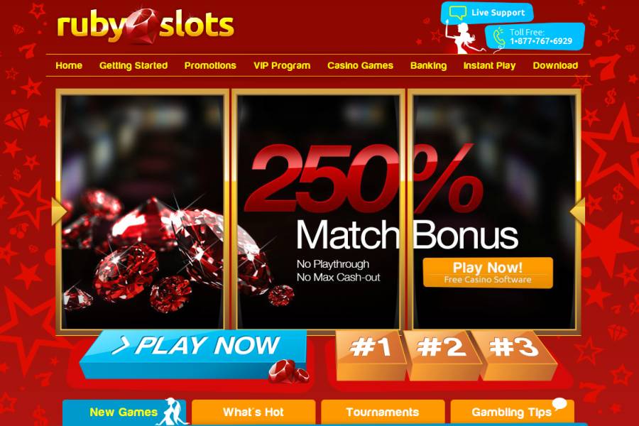Big Bonuses at Ruby Slots US Friendly Casino