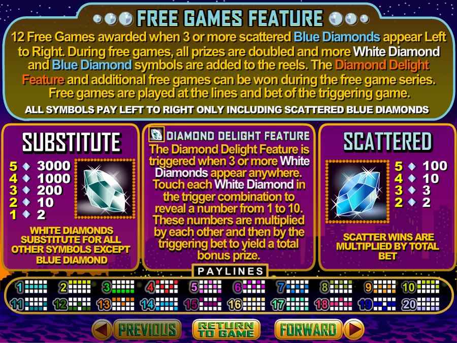 Diamond Dozen Game Features 