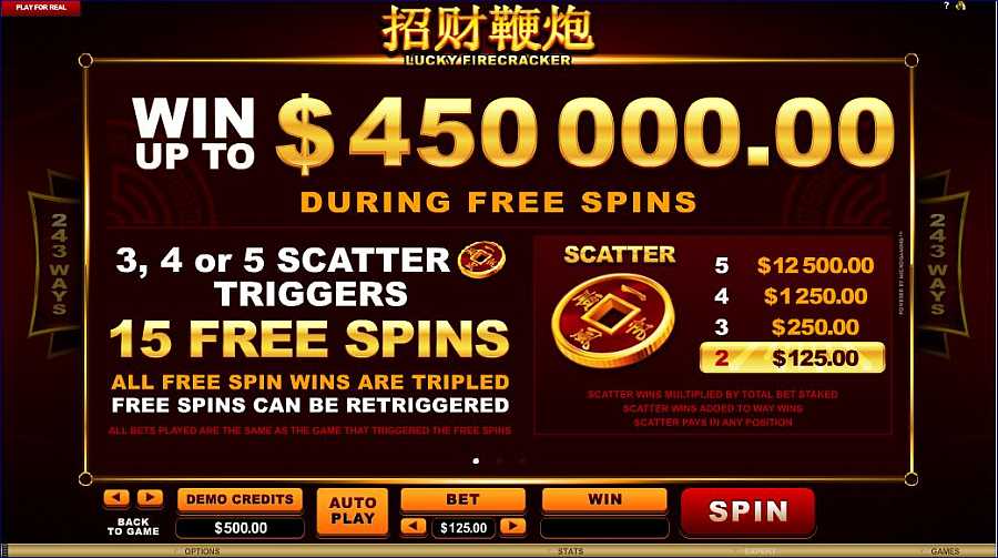 lucky firecracker Free Spins Feature