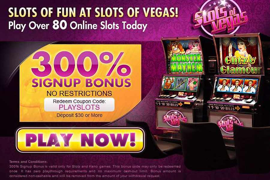 Slots of Vegas Signup Bonus Code PLAYSLOTS