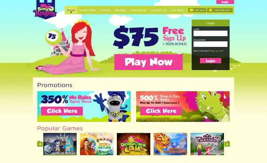 Bingo Knights Screenshot