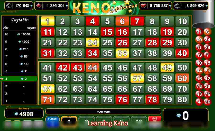 learning keno