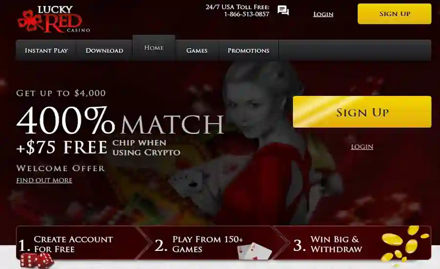 Lucky Red Welcome Bonus Code