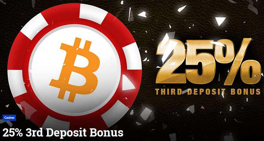 Betcoin 3rd Deposit Bonus