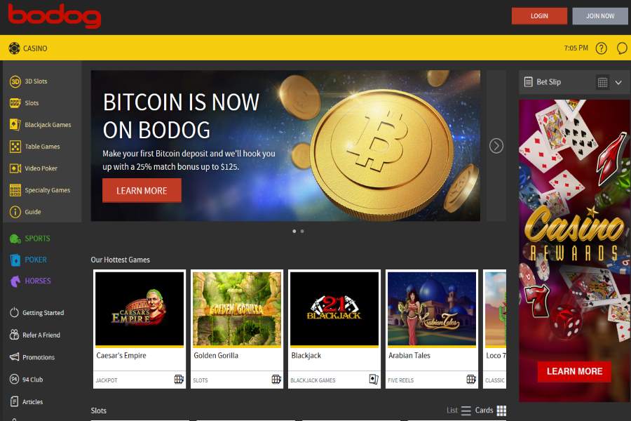 Bodog Bitcoin Deposit Bonus