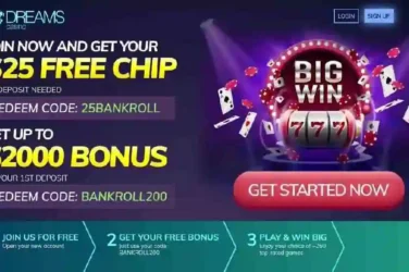 Dreams Casino Deposit Bonus BANKROLL200