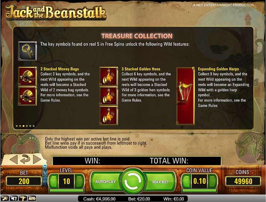 Jack and the Beanstalk Treasure Collection Table