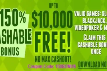 Sun Palace Deposit Bonus Code 150BONUS