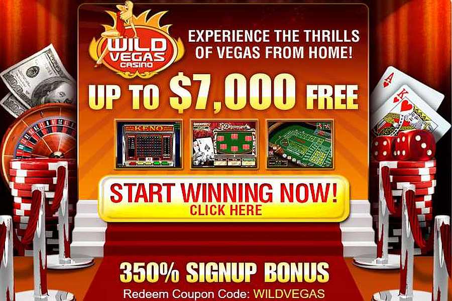 Wild Vegas welcome bonus Code