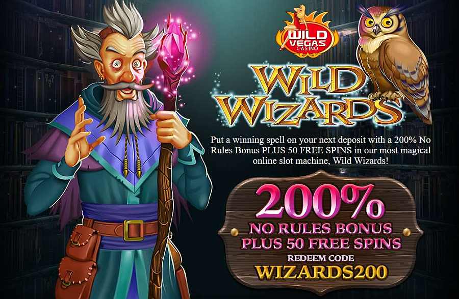 Wild Vegas Casino Wild Wizards No Rules Bonus