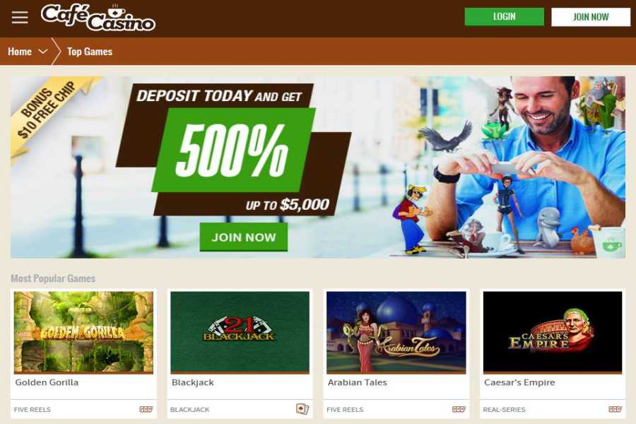 Cafe Deposit Bonus CAFE100