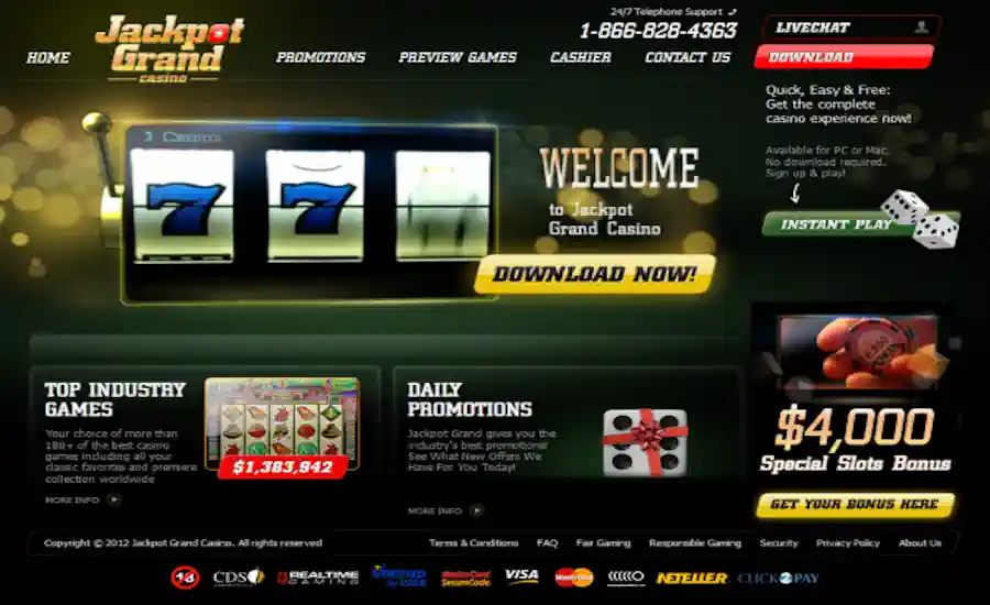 Jackpot Grand Casino Screenshot