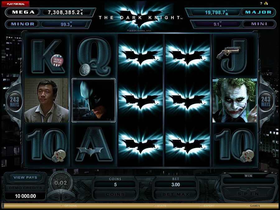 Jackpot Won on The Dark Knight Slots