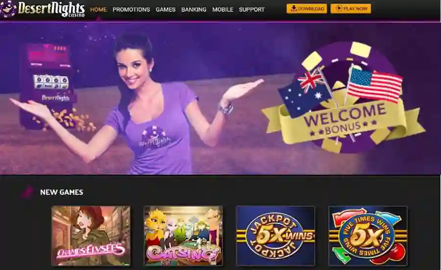 Desert Nights Welcome bonus Code