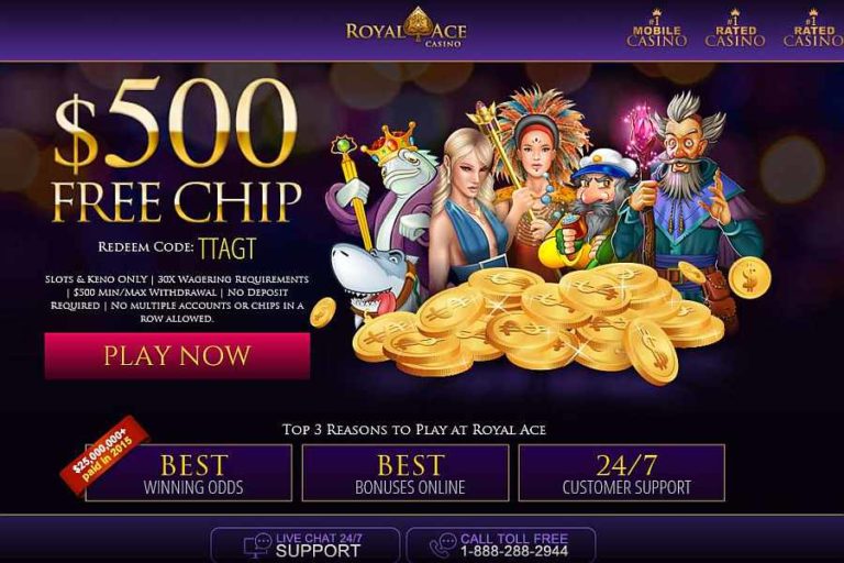 royal ace casino no deposit bonus 2024