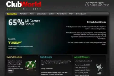 Club World Monday Bonus Code