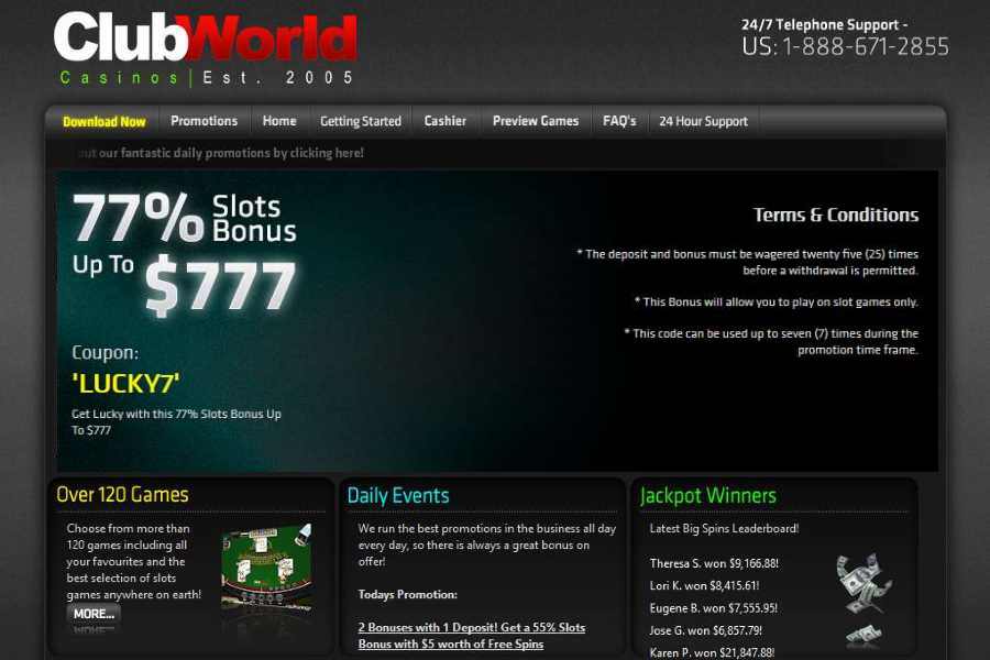 Club World Tuesday Slots Bonus