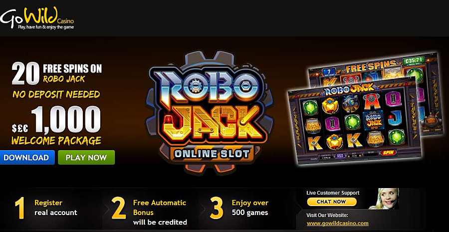 Go Wild Exclusive Robo Jack Bonus