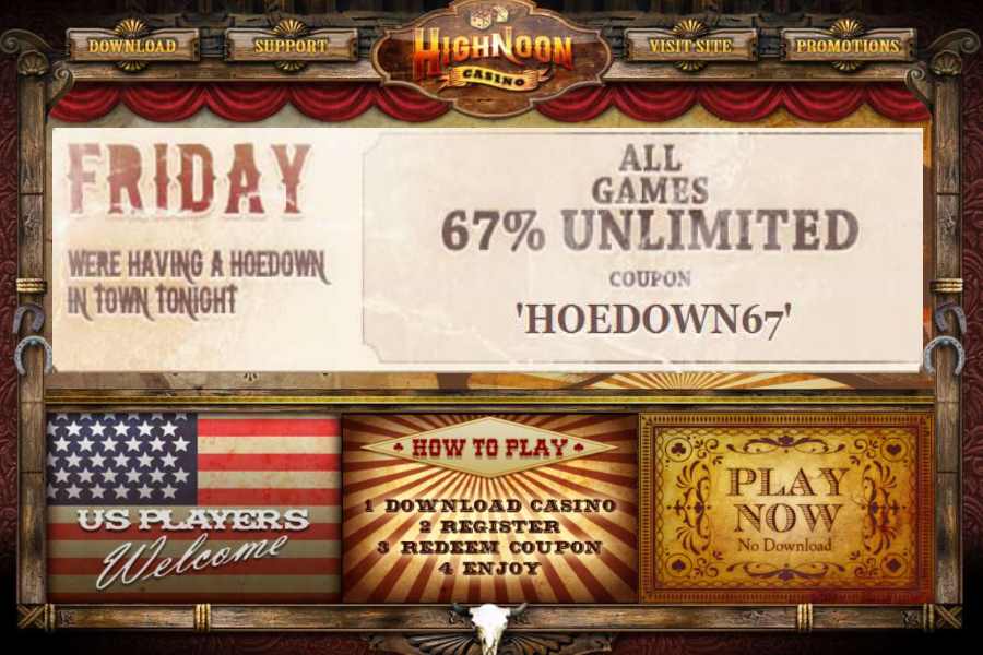 High Noon Fridays bonus Code