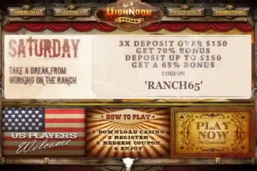 High Noon Saturday Deposit Bonus Code