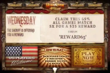 High Noon Wednesday Deposit Bonus