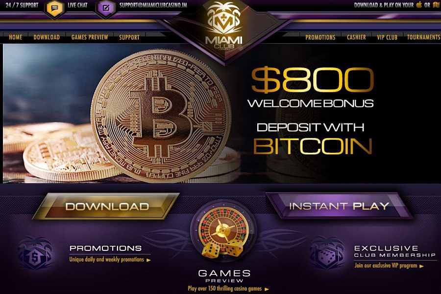Miami Club Bitcoin Welcome Bonus