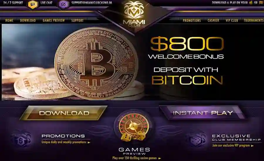 Miami Club Bitcoin Welcome Bonus