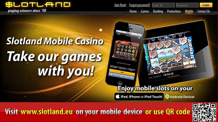 Play mobile slots at Slotland