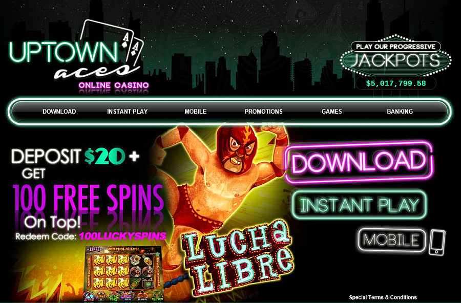 Uptown Aces Casino Lucha Libre Spins