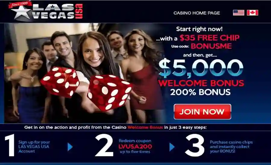 Las Vegas USA No Deposit Bonus Codes