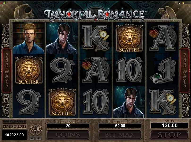Scatter Symbols examples during game play