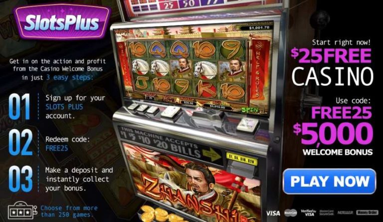 slots plus $100 free chip