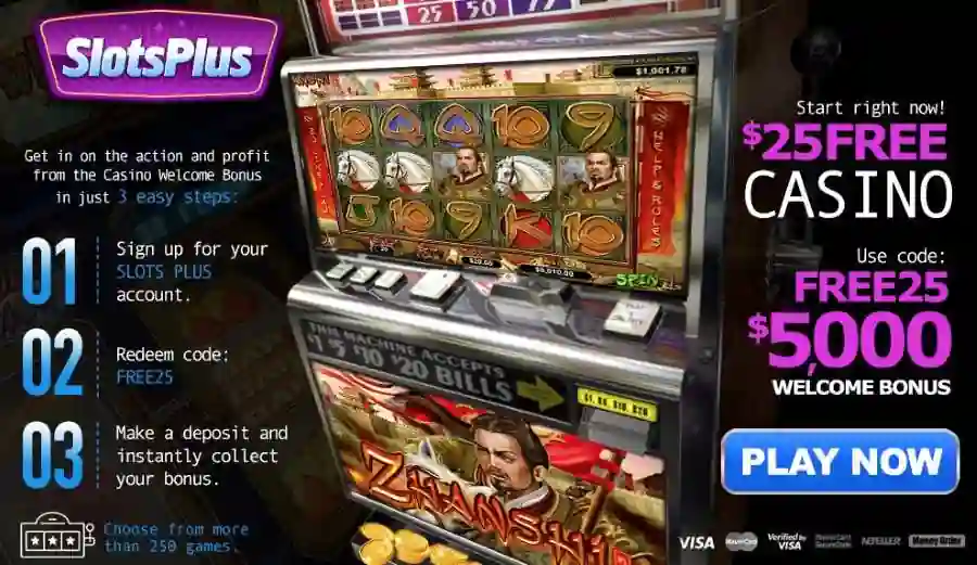 Slots Plus No Deposit Bonus Code 25FREE