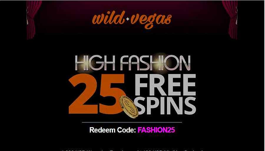 Wild Vegas High Fashion Bonus Code