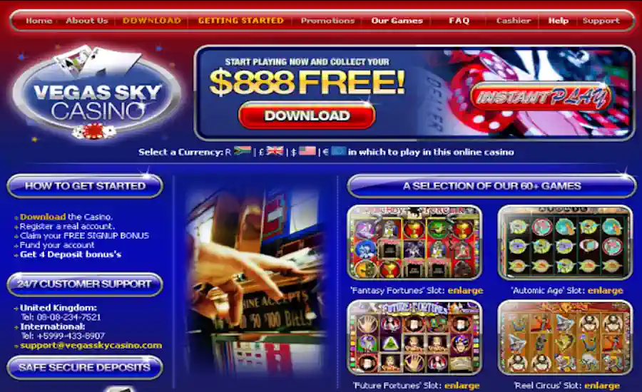 Vegas Sky Casino Screenshot