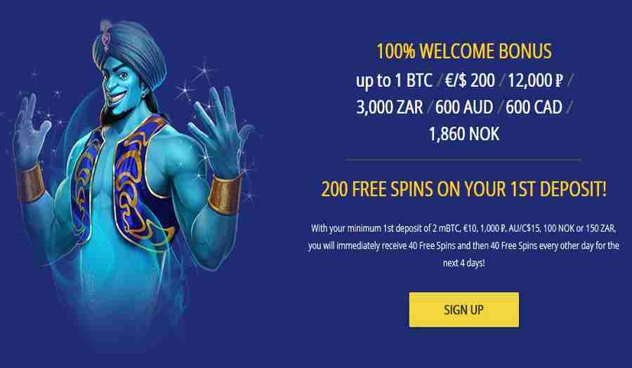 Betchain Welcome Bonus & 200 free Spins