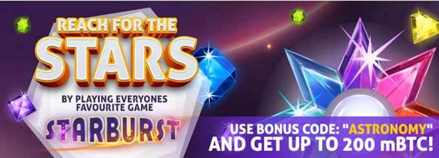 Bitcasino.io Starburst Bonus Code