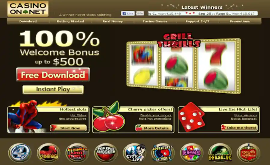  Casino on net Screenshot